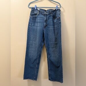 GAP Women’s -Loose High Rise Blue Jeans-like new. Size 32/14R